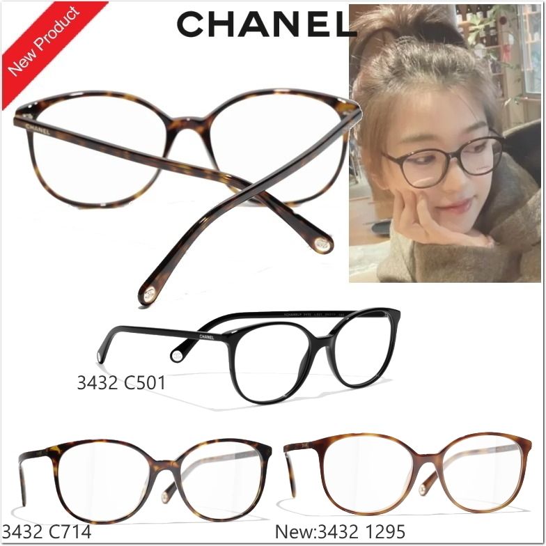 New♡CHANEL 3432パント シェイプフレーム【関税込】 (CHANEL/メガネ