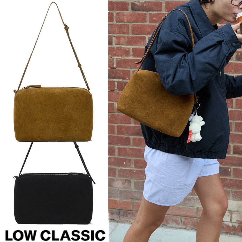 無料配送 ◇ LOW CLASSIC ◇ SUEDE CARAMEL BOX BAG バッグ (LOW