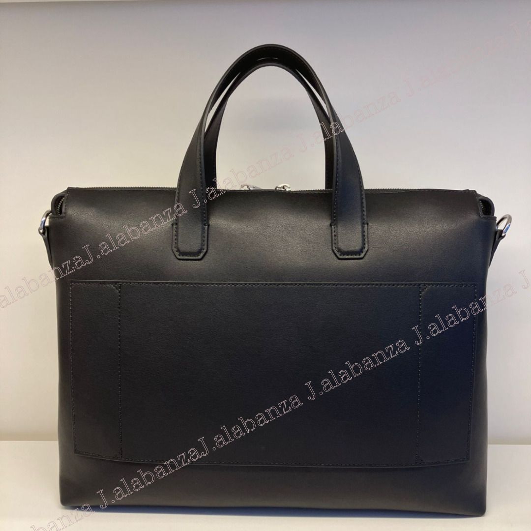 バリー☆ HAIES.O Ballyストライプロゴ ビジネスバッグ (BALLY