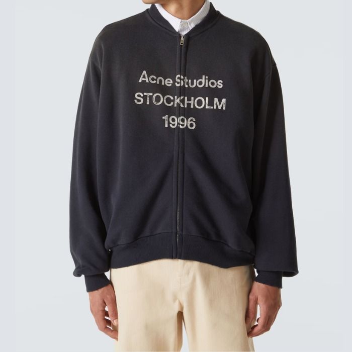 ACNE STUDIOS】関税・送料込 ロゴ ZIP スウェットシャツ (Acne Studios
