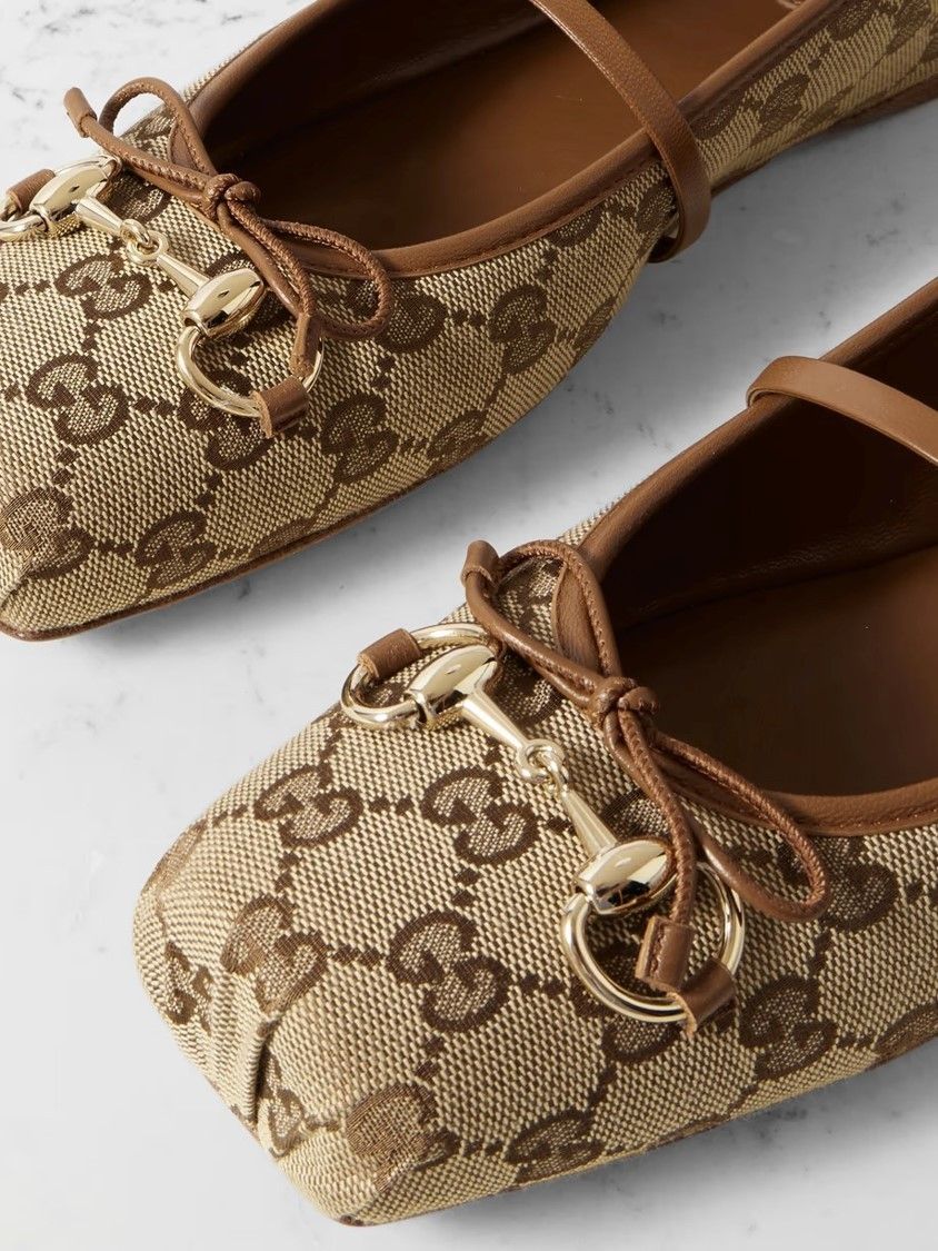 GUCCI グッチ ホースビット フラット バレー シューズ (GUCCI/バレエ