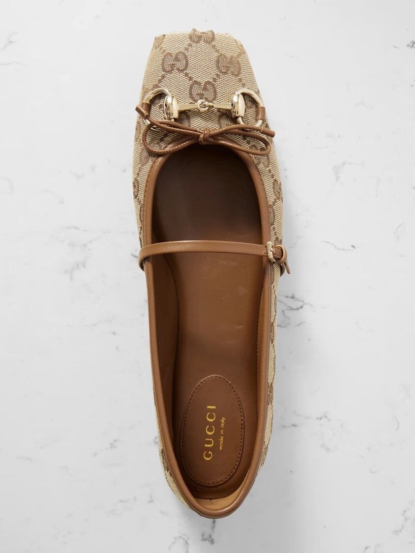 GUCCI グッチ ホースビット フラット バレー シューズ (GUCCI/バレエ
