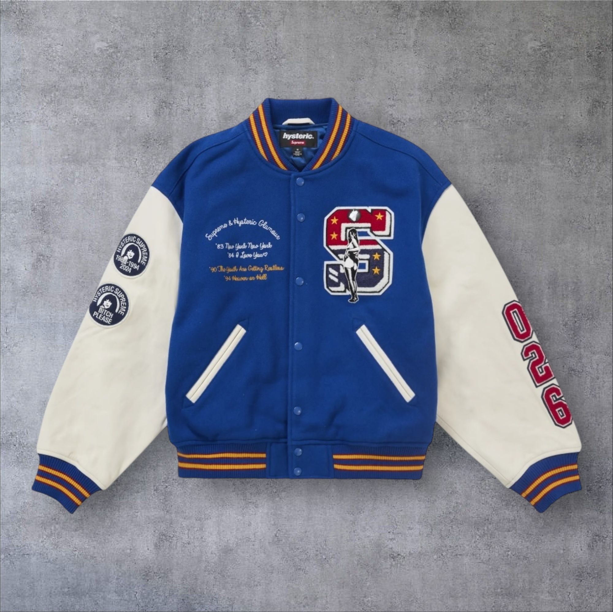 2024FW】Supreme Hysteric Glamour Varsity Jacket (Supreme/ブルゾン