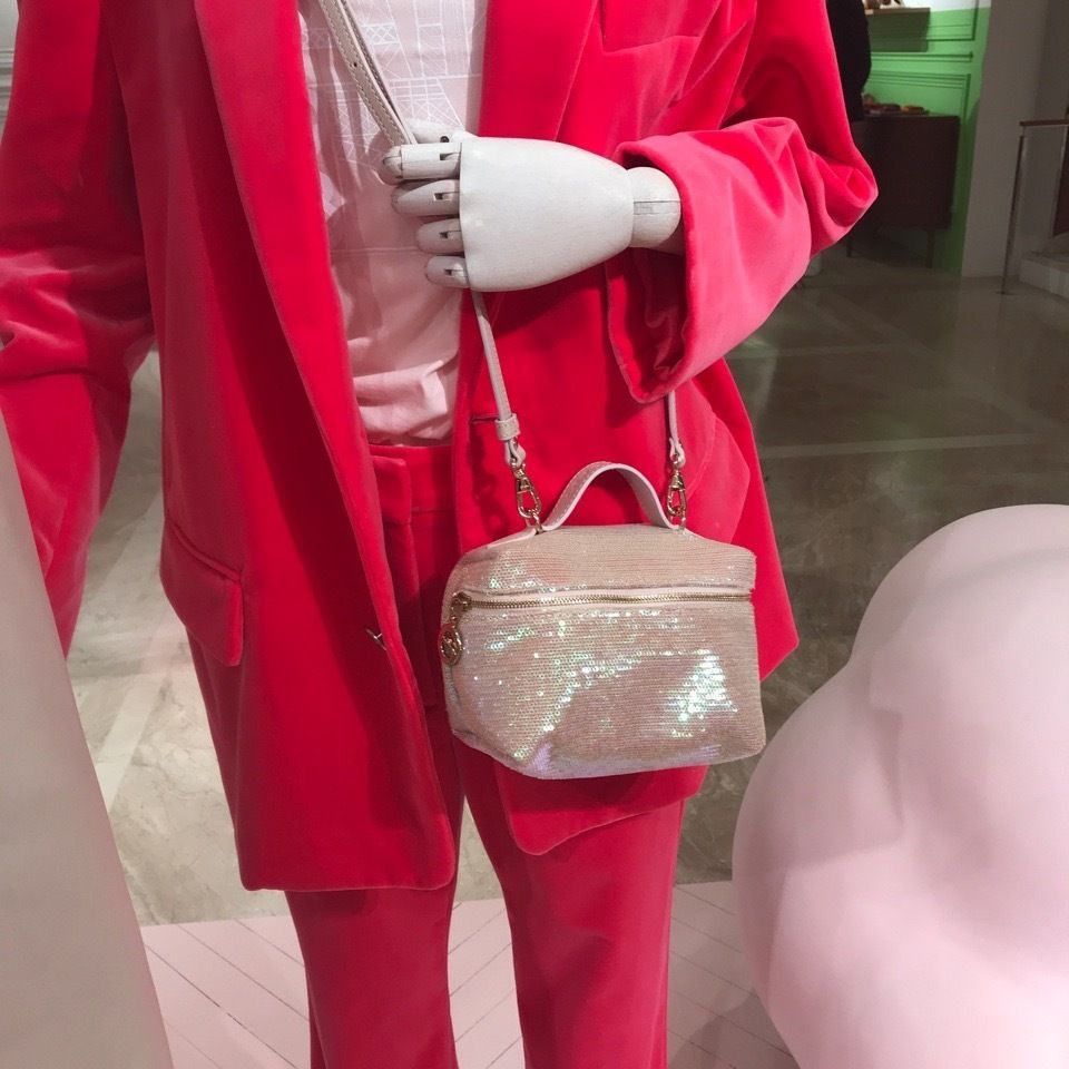 Longchamp】Le Pliage Vanity XS クロスボディ スパンコール