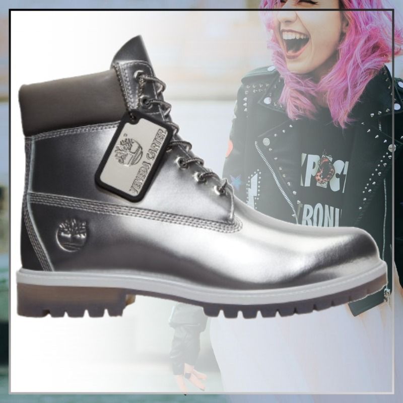 最旬【Timberland xヴェネタ・カーター】シルバー6”防水ブーツ