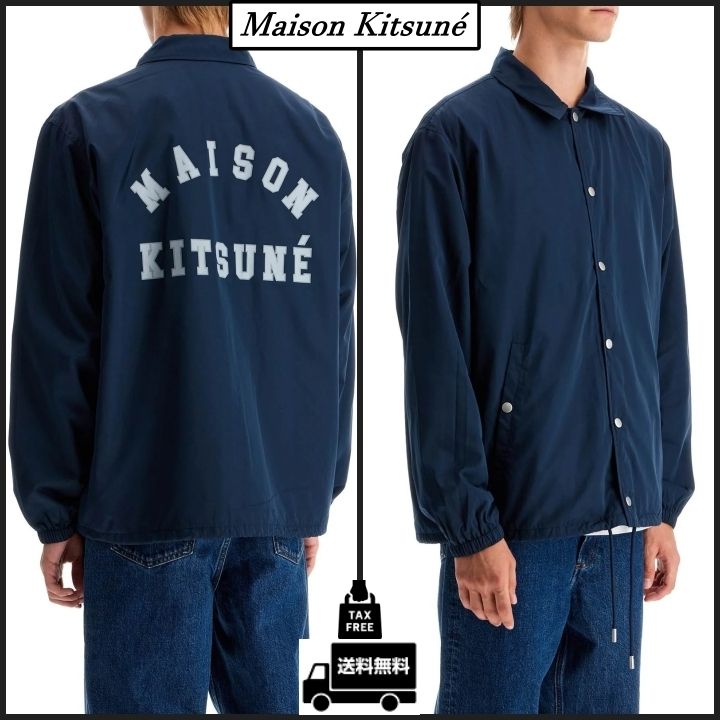 Maison Kitsune】ナイロン素材 コーチ ジャケット (MAISON KITSUNE