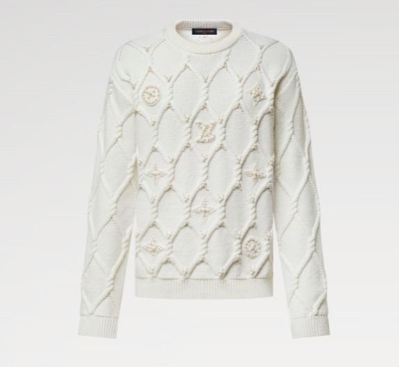 Louis Vuitton【新作】上品な プルオーバー ニット ホワイト (Louis