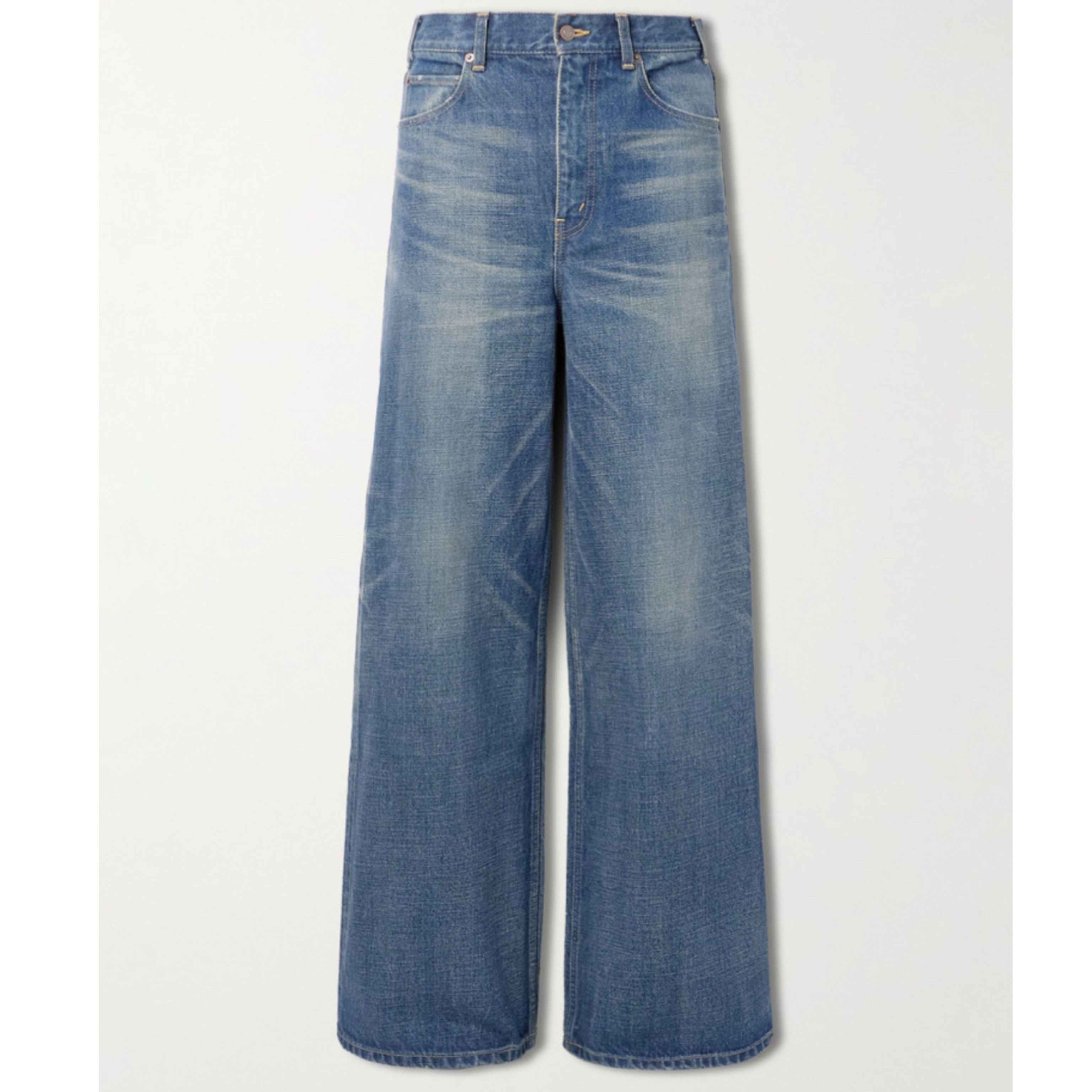 CELINE セリーヌフレアドサーフワイドレッグデニムジーンズ (CELINE