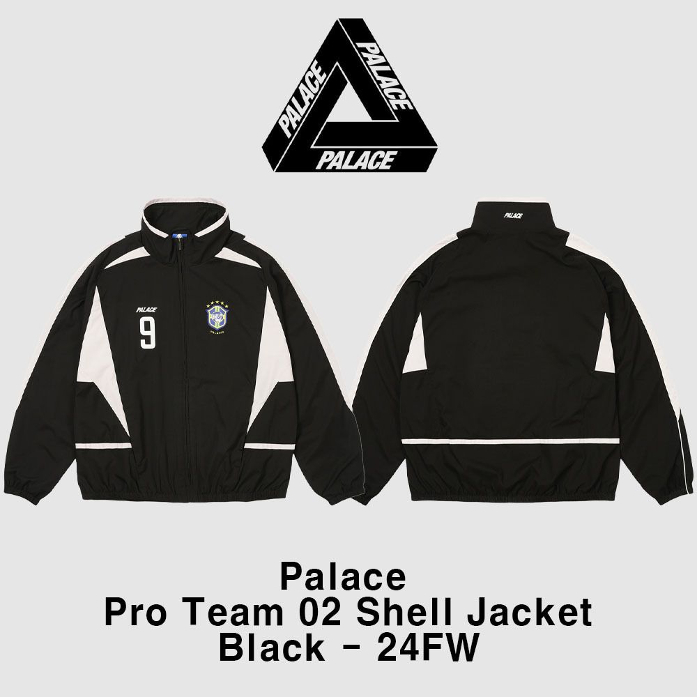 Palace】Pro Team 02 Shell Jacket Black 24FW ☆大人気☆ (Palace