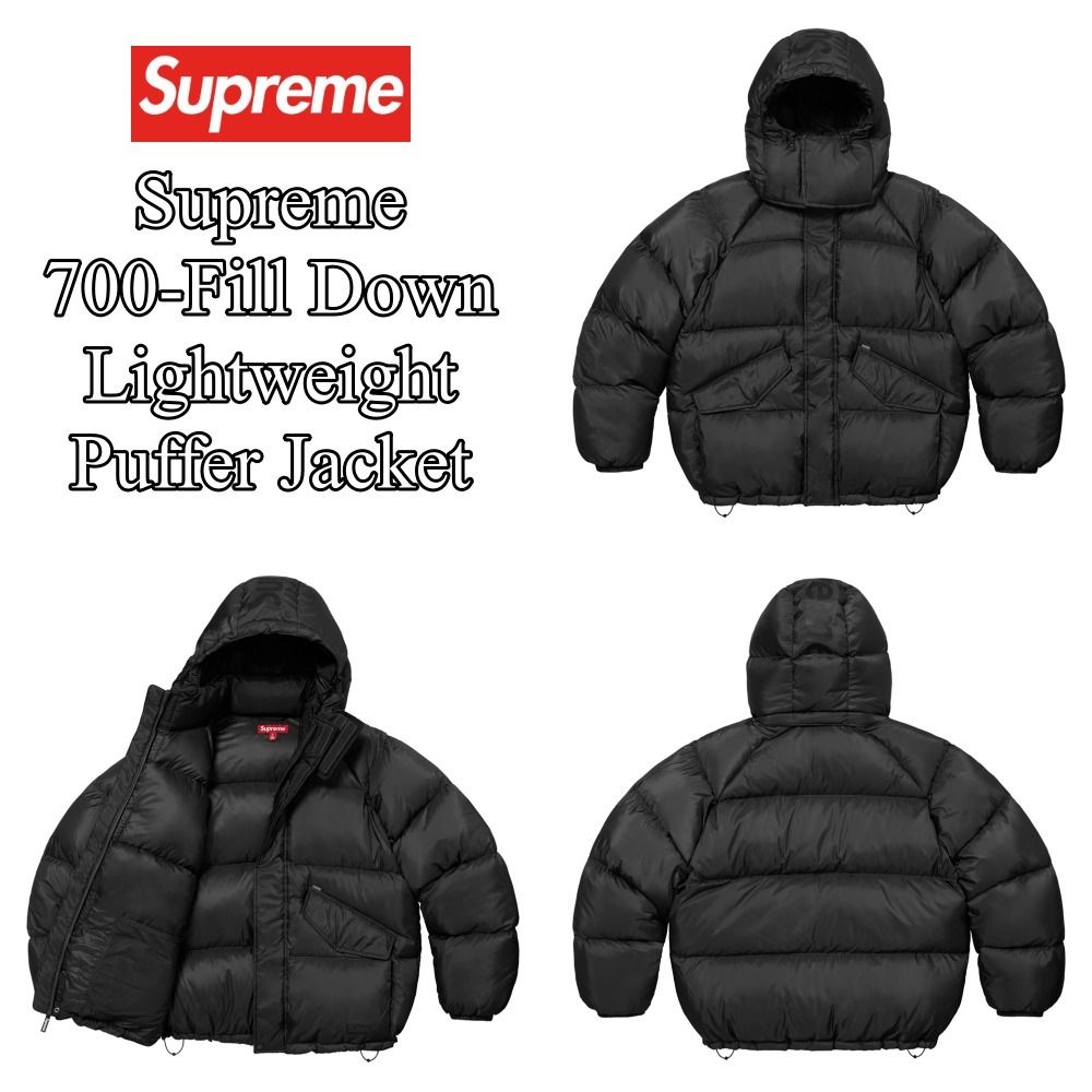 Supreme】700-Fill Down Lightweight Puffer Jacket☆Black☆ (Supreme