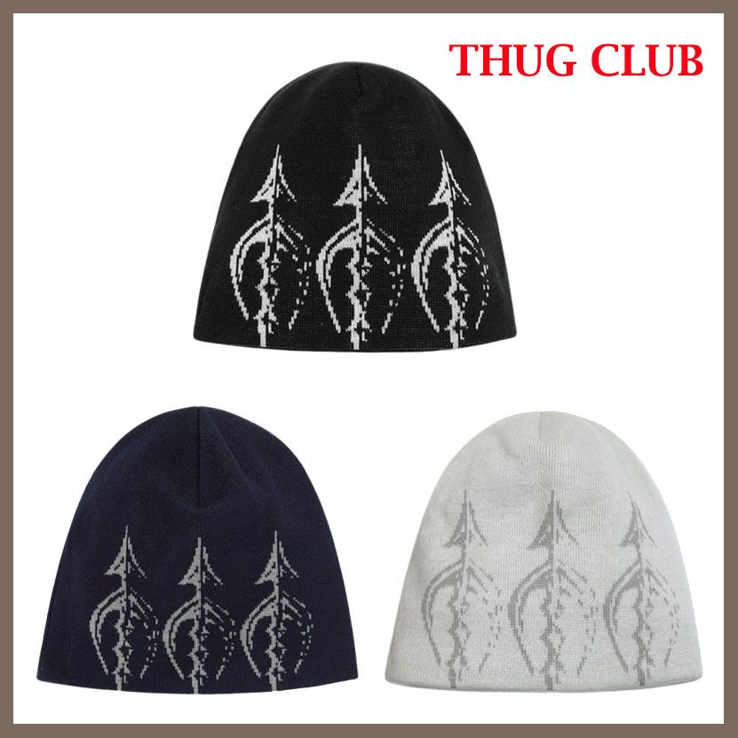 大人気 ☆THUG CLUB☆ IRON SPEAR 3PIN BEANIE (Thug Club/ニット