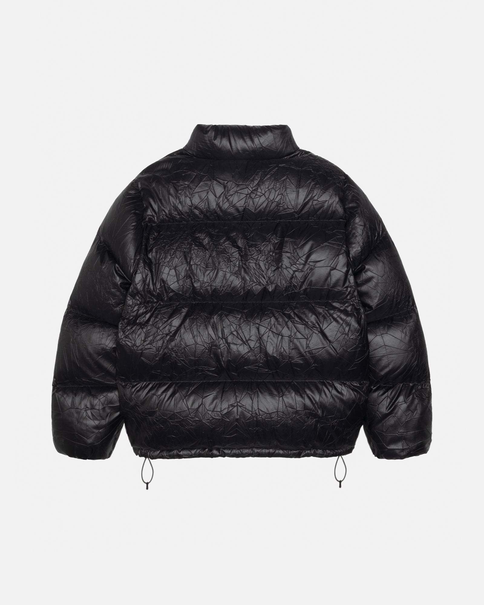 Stussy】 Stussy Wrinkled Nylon Down Puffer Black (STUSSY/ダウン