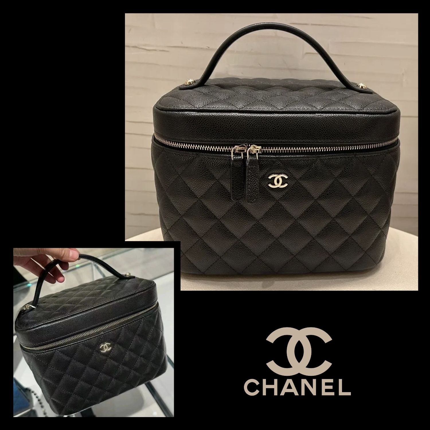 メイクポーチ♡【 CHANEL 】 ハンドル バニティ ポーチ (CHANEL/ポーチ