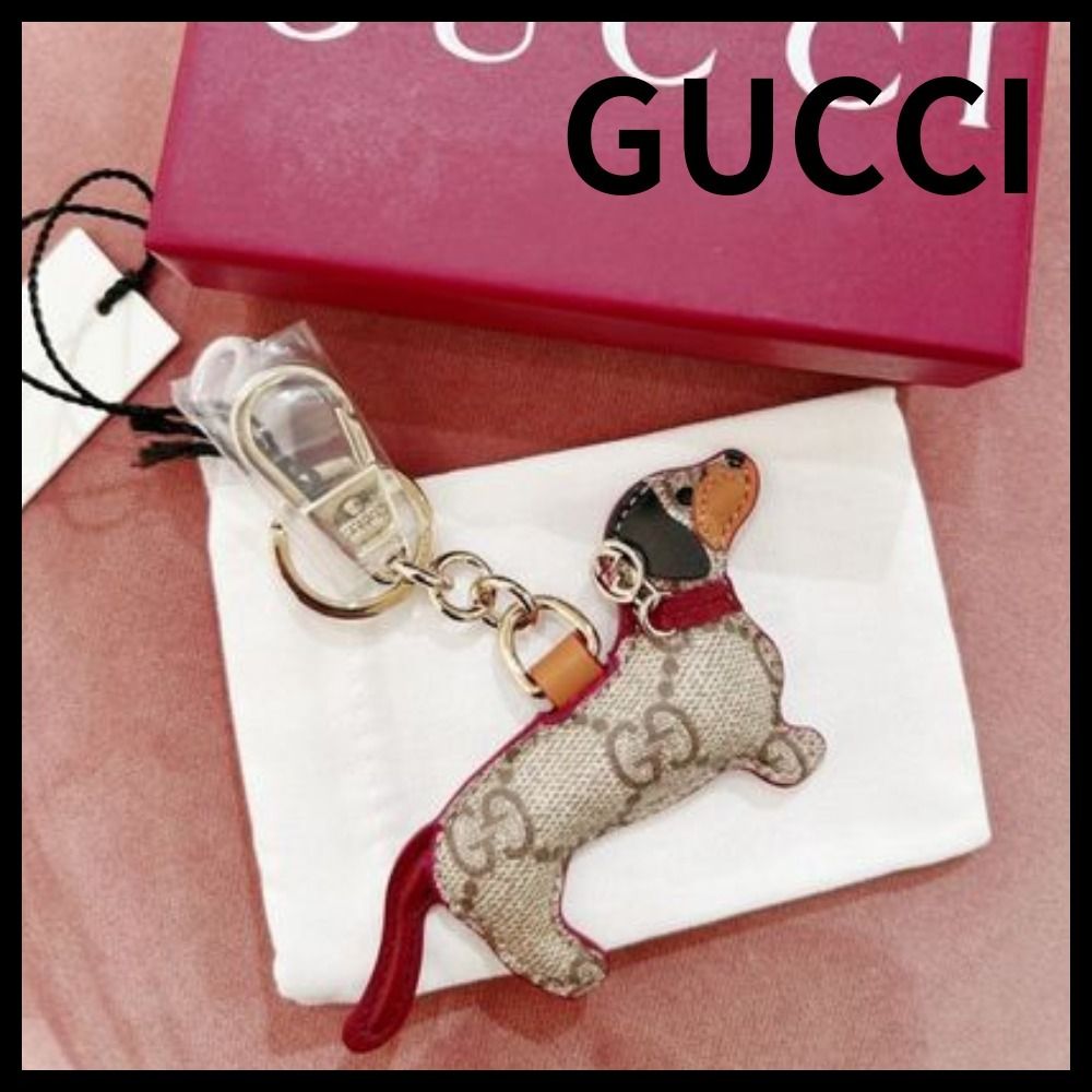 GUCCI】ドッグ シェイプ バッグ チャーム (GUCCI/キーホルダー