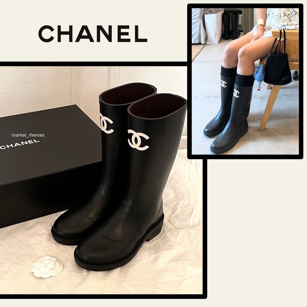 雨の日が待ち遠しい♡【 CHANEL 】シャネル レインブーツ (CHANEL