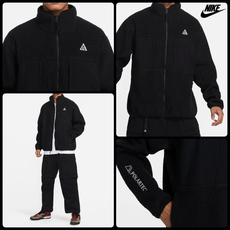 ナイキ】Nike ACG Arctic Wolf Full Zip Top Black Anthracite (Nike