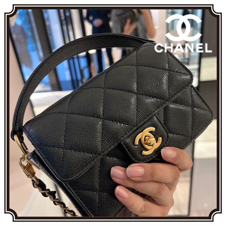 ショルダー取り外しが便利♡】CHANEL ハンドル フラップ (CHANEL