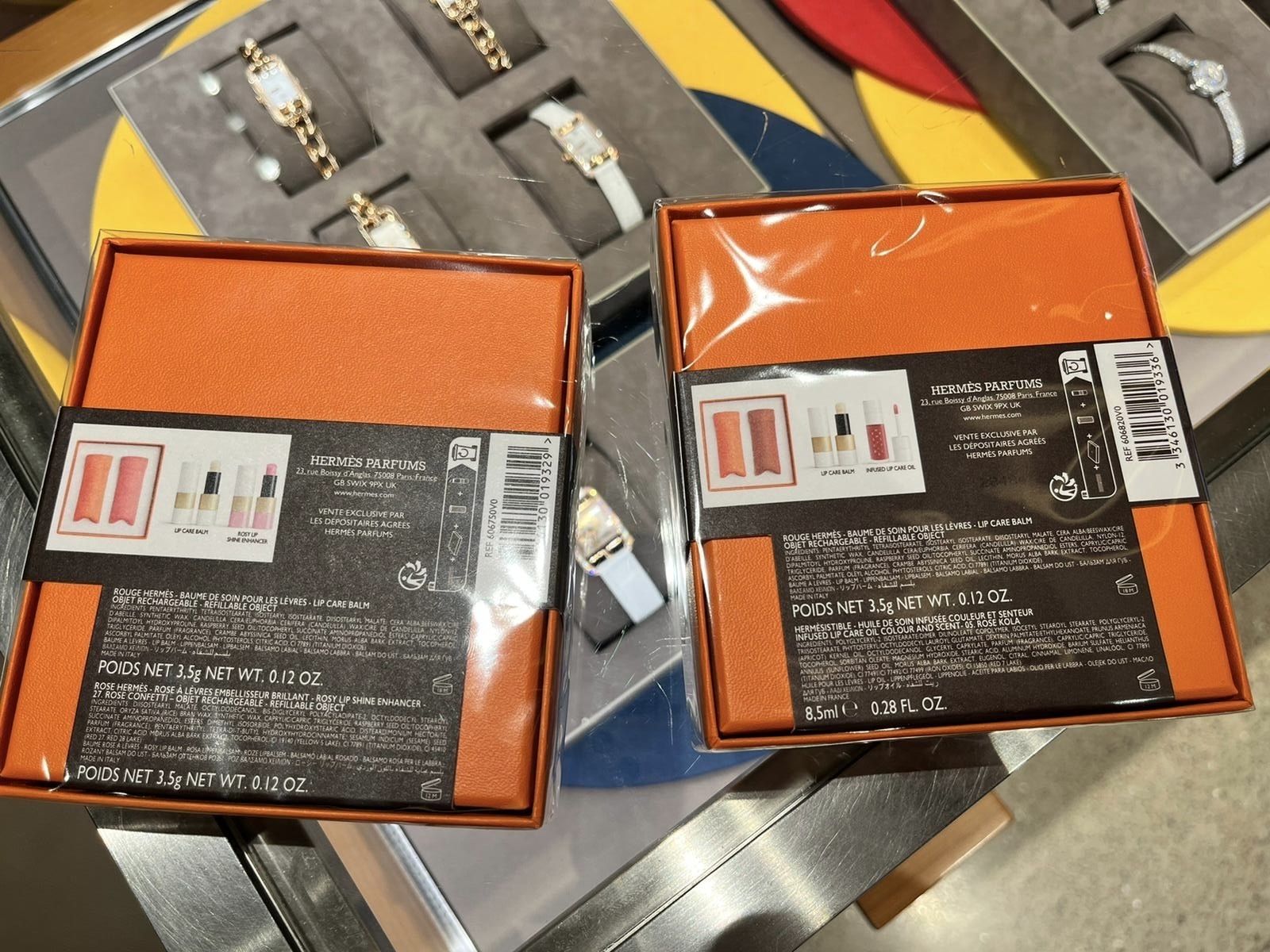 贈り物】HERMESリップバーム2本セット エルメスコスメ (HERMES/リップ