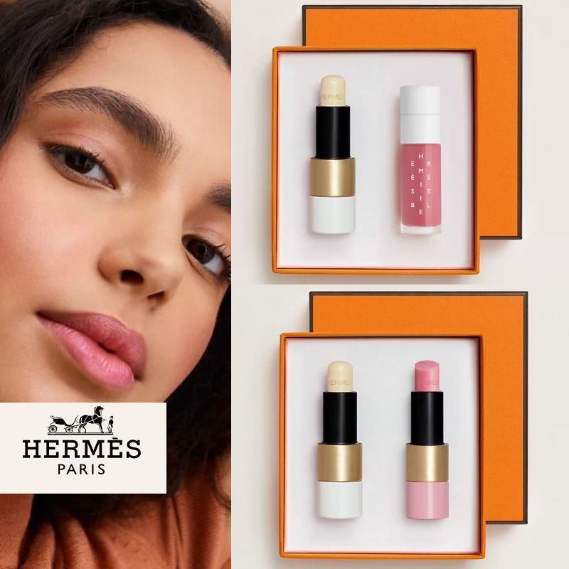 贈り物】HERMESリップバーム2本セット エルメスコスメ (HERMES/リップ