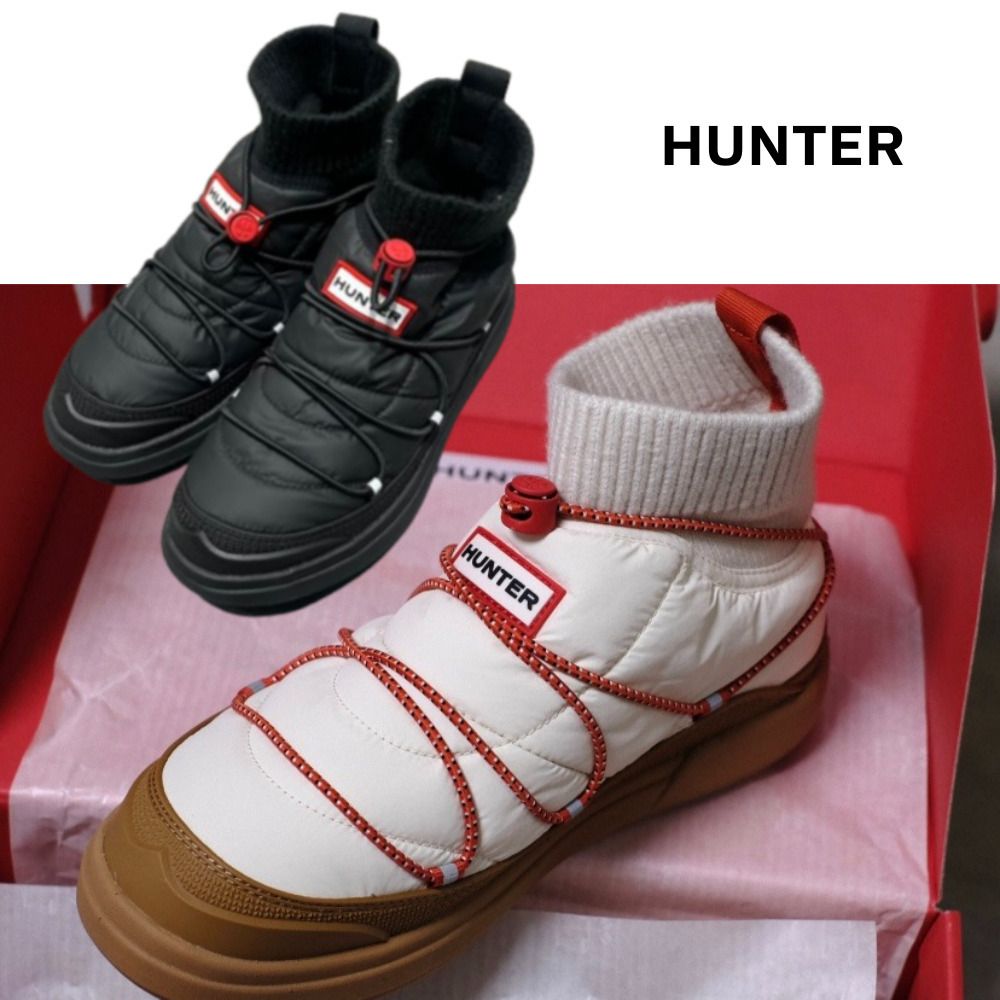 Hunter] In Out Puffer Lace-up Boots : 2color (HUNTER/ショート