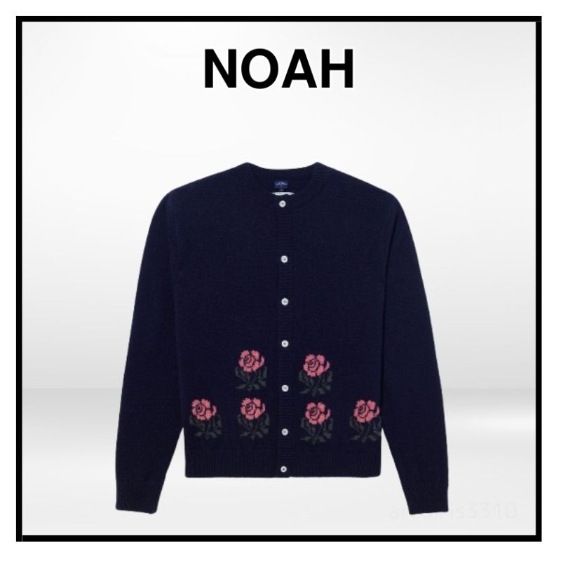 NOAH】フローラルシェットランドカーディガン (NOAH/カーディガン