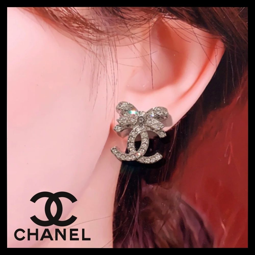 輝くリボン♪【 CHANEL 】シャネル CCロゴ ピアス (CHANEL/ピアス