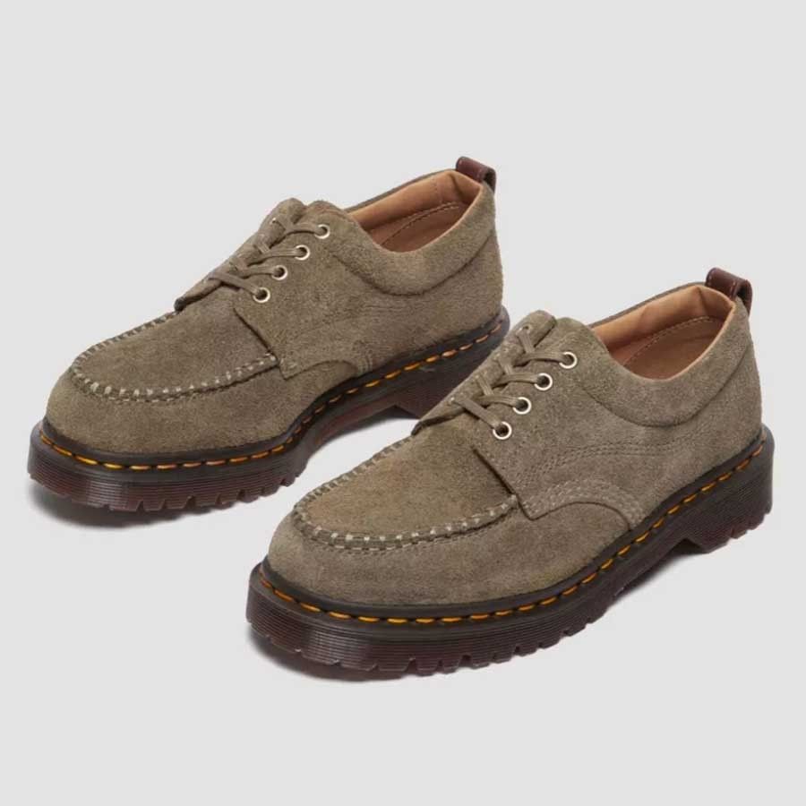 Dr Martens☆LOWELL SUEDE MOC TOE☆DMS OLIVE+DARK BROWN (Dr.Martens