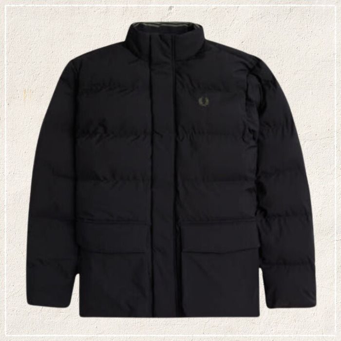 □FRED PERRY□ フレッドペリー ダウンジャケット ブラック (FRED