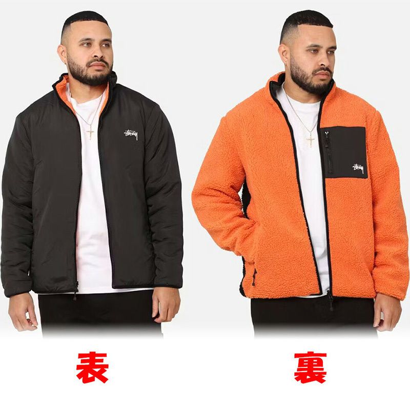Stussy ジャケット リバーシブル ボア 8Ball Reversible Jacket