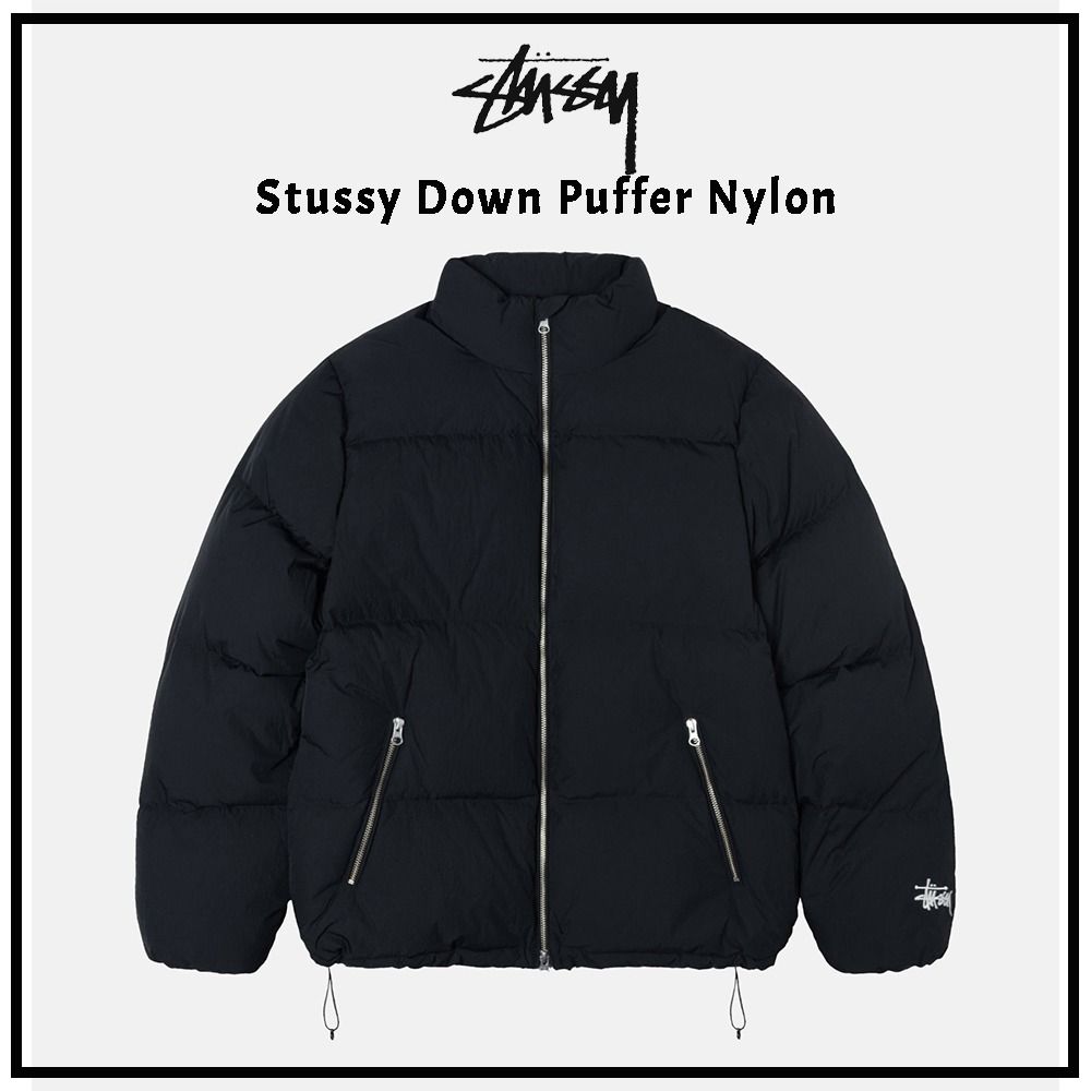 Stussy】☆Stussy Down Puffer Nylon Black☆送料・関税込☆ (STUSSY