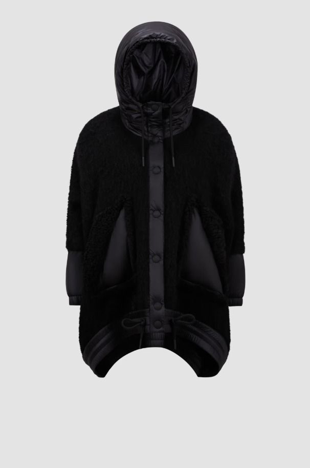 MONCLER GRENOBLE 2024/25秋冬新作 異素材MIXダウン入りポンチョ