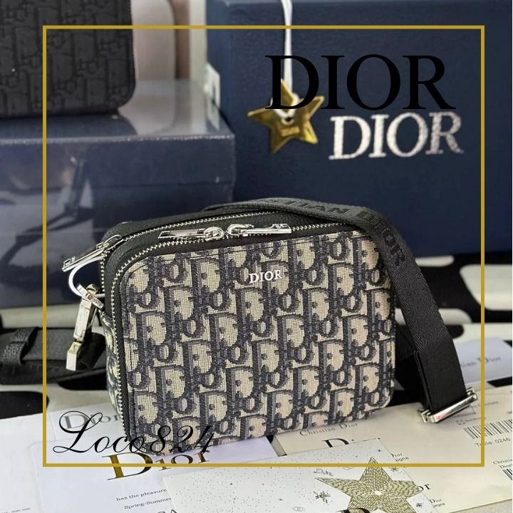 大人気♪】ディオール オブリークジャカード ショルダーバッグ (Dior