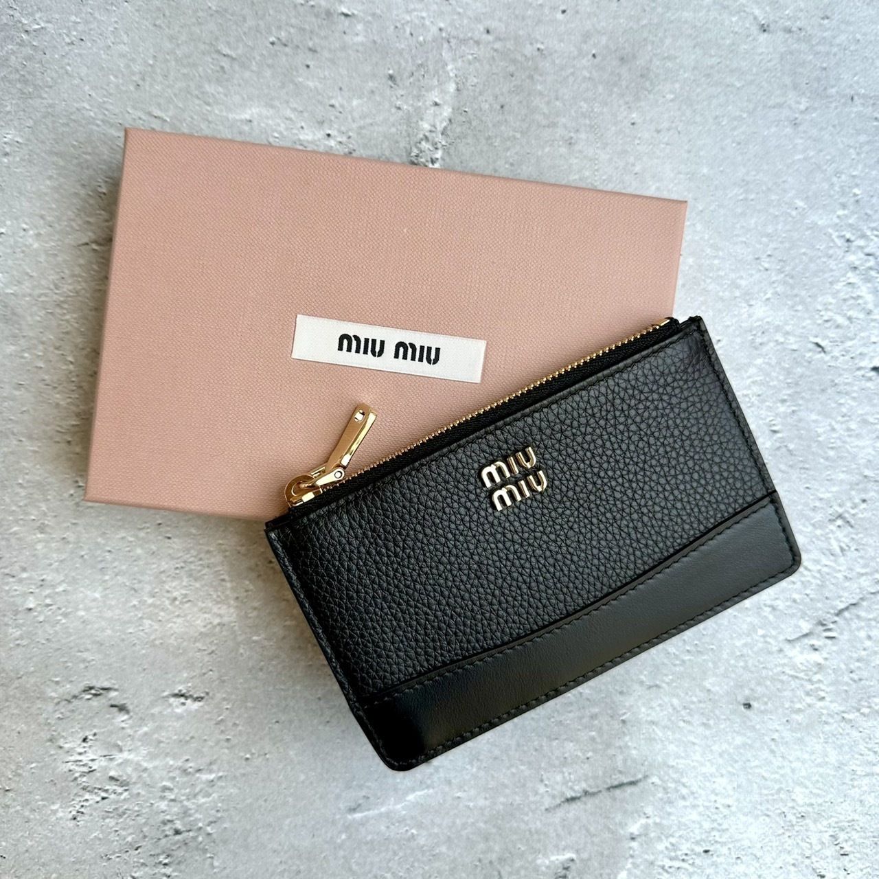 MIUMIU レザー カードホルダー フラグメントケース (MiuMiu/カード