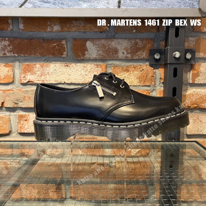 Dr Martens☆1461 ZIP BEX WS☆ホワイトステッチ☆兼用 (Dr.Martens