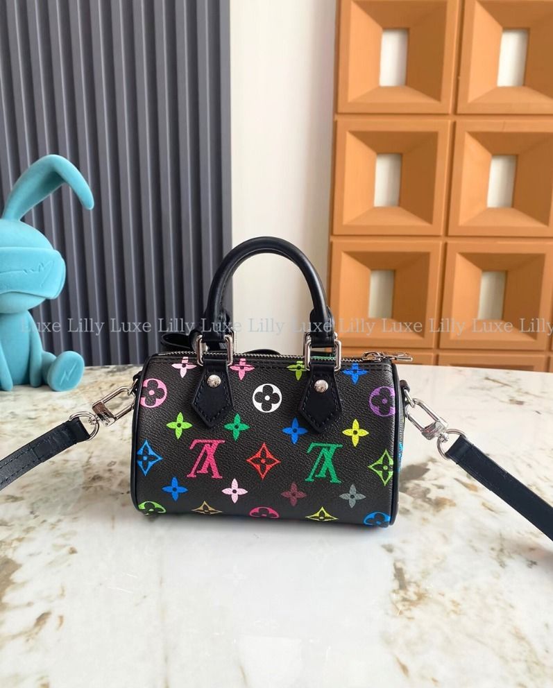 村上隆コラボ♪】ルイヴィトン LV×TM ナノ スピーディ バッグ (Louis