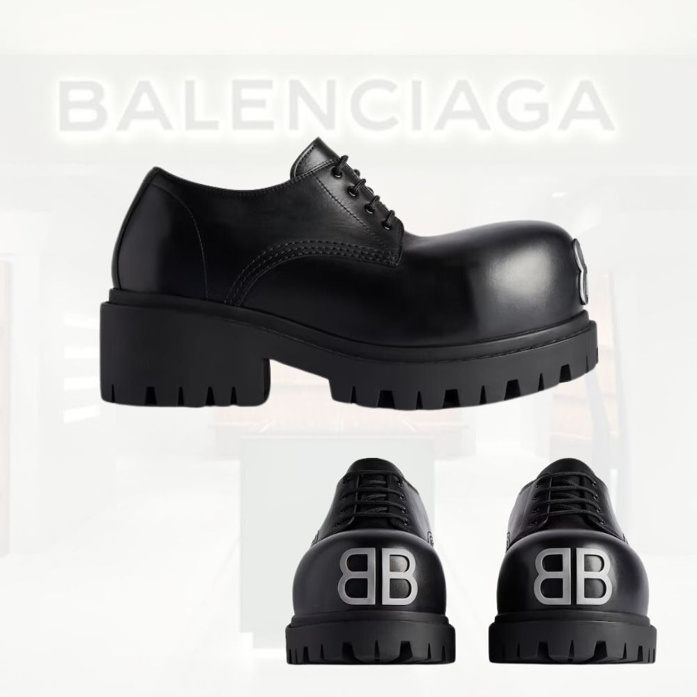送料込+BALENCIAGA+Stomper ダービー (BALENCIAGA/ドレスシューズ