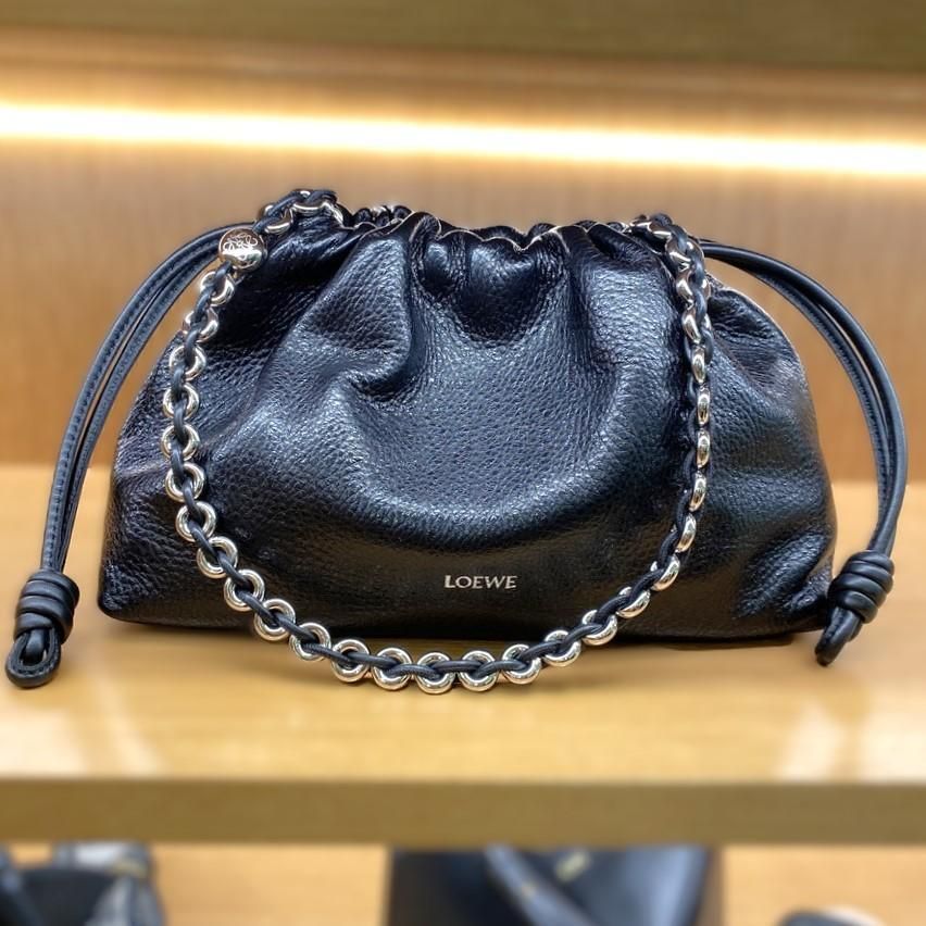 25新作 ロエベ フラメンコパース ミディアム ディアスキン (LOEWE