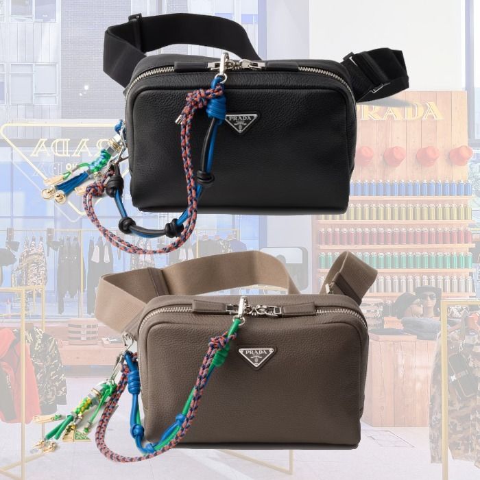 25SS】新作トリック付ヴィッテロダイノレザーバッグ◇プラダ◇ (PRADA