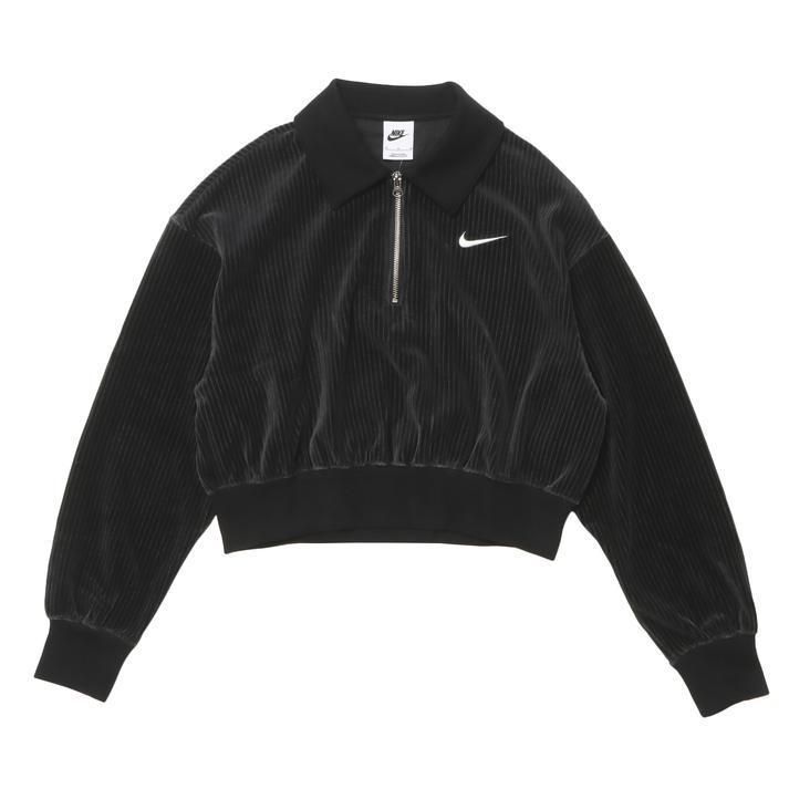 国内発送『NIKE』ベロアクロップド1/4ジップトップ (Nike/ジャケット