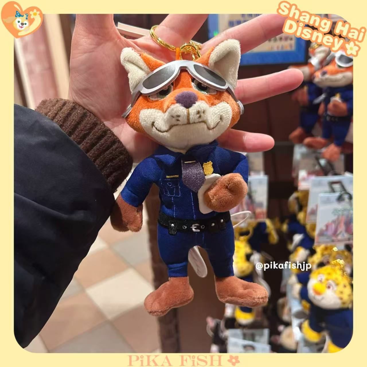 上海】ニック ズートピア ぬいぐるみキーホルダー (Disney