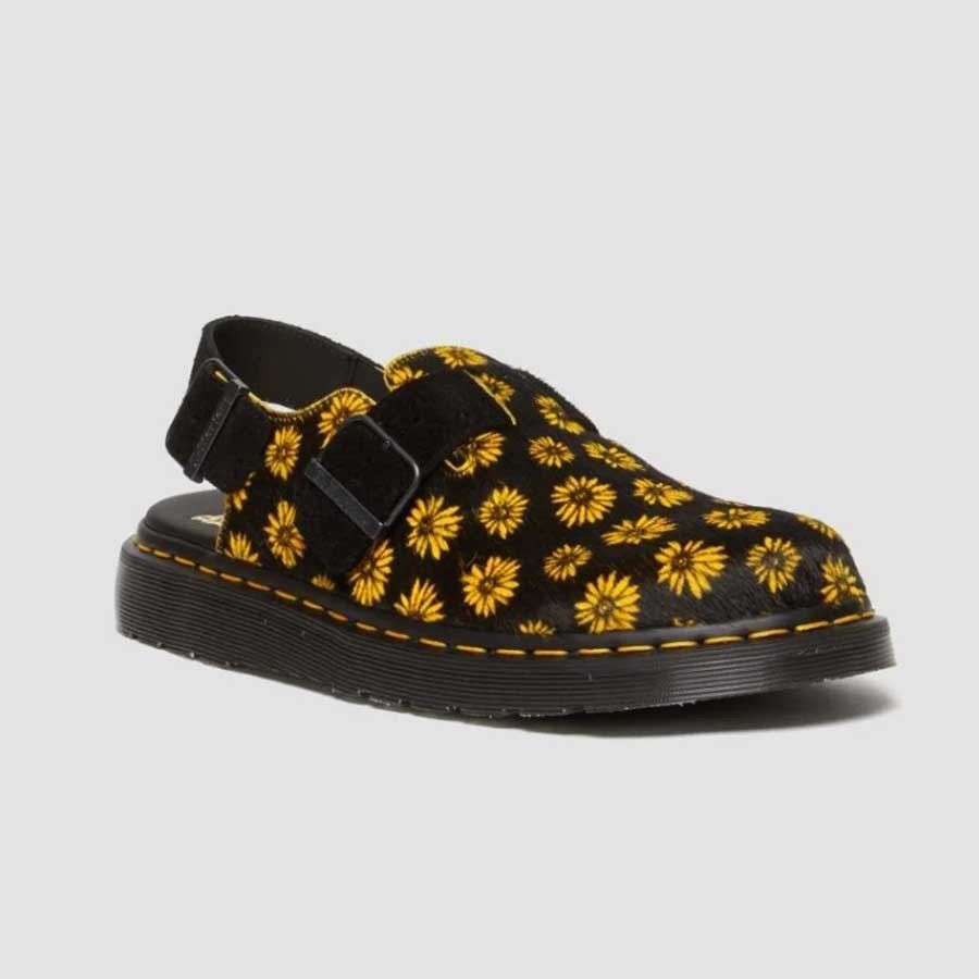 Dr Martens☆MIE JORGE FLOWER HAIR ON 花柄 バックル ミュール (Dr