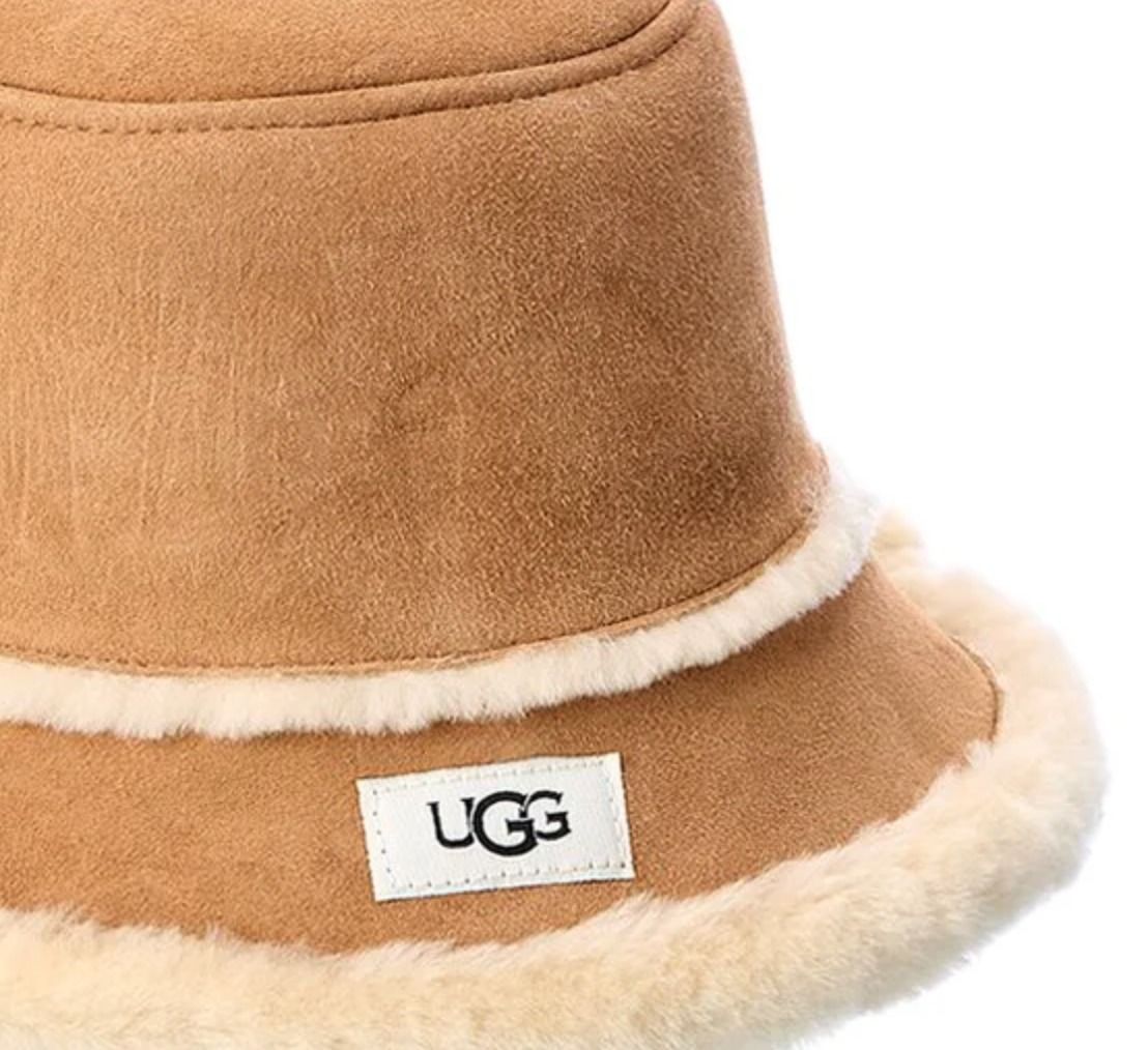 セール☆UGGシープスキンシアリングムートンバケットハット帽子 (UGG