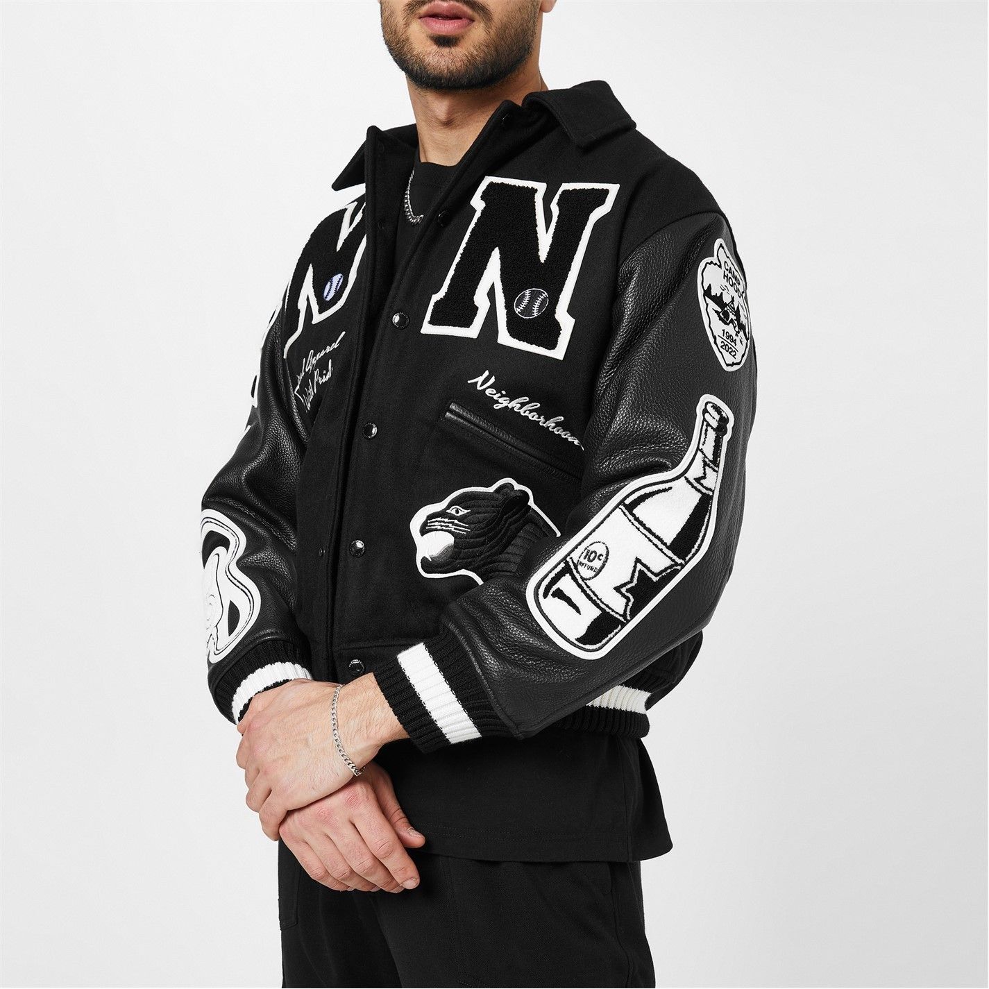 関税込【NEIGHBORHOOD】Stadium Jacket (Neighborhood/スタジャン