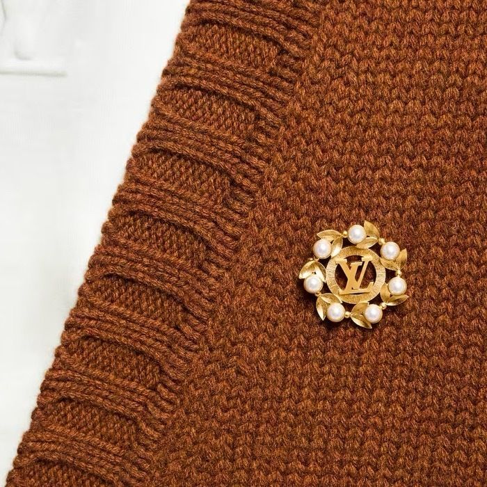 平野紫耀さん着用【LOUIS VUITTON】ブローチ フラワー パール (Louis