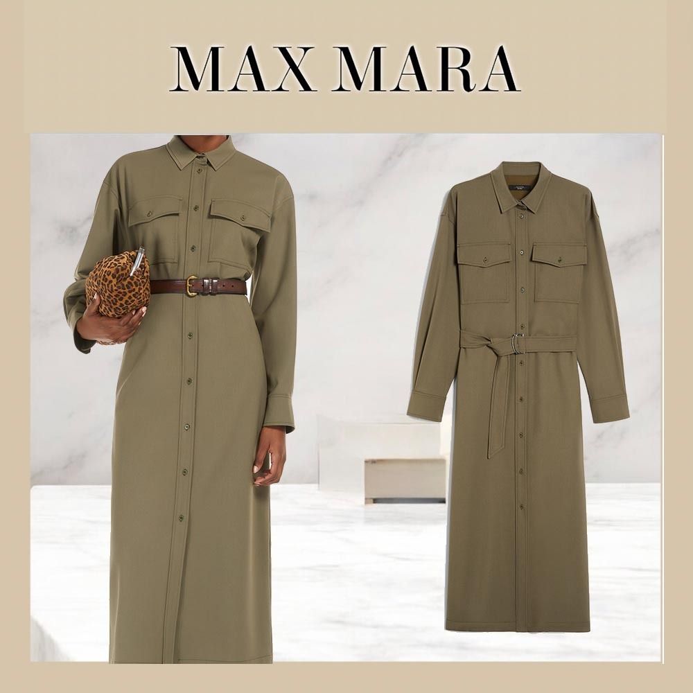 WEEKEND MAX MARA CLOWN[クラウン] ウール シャツ ドレス (Weekend Max