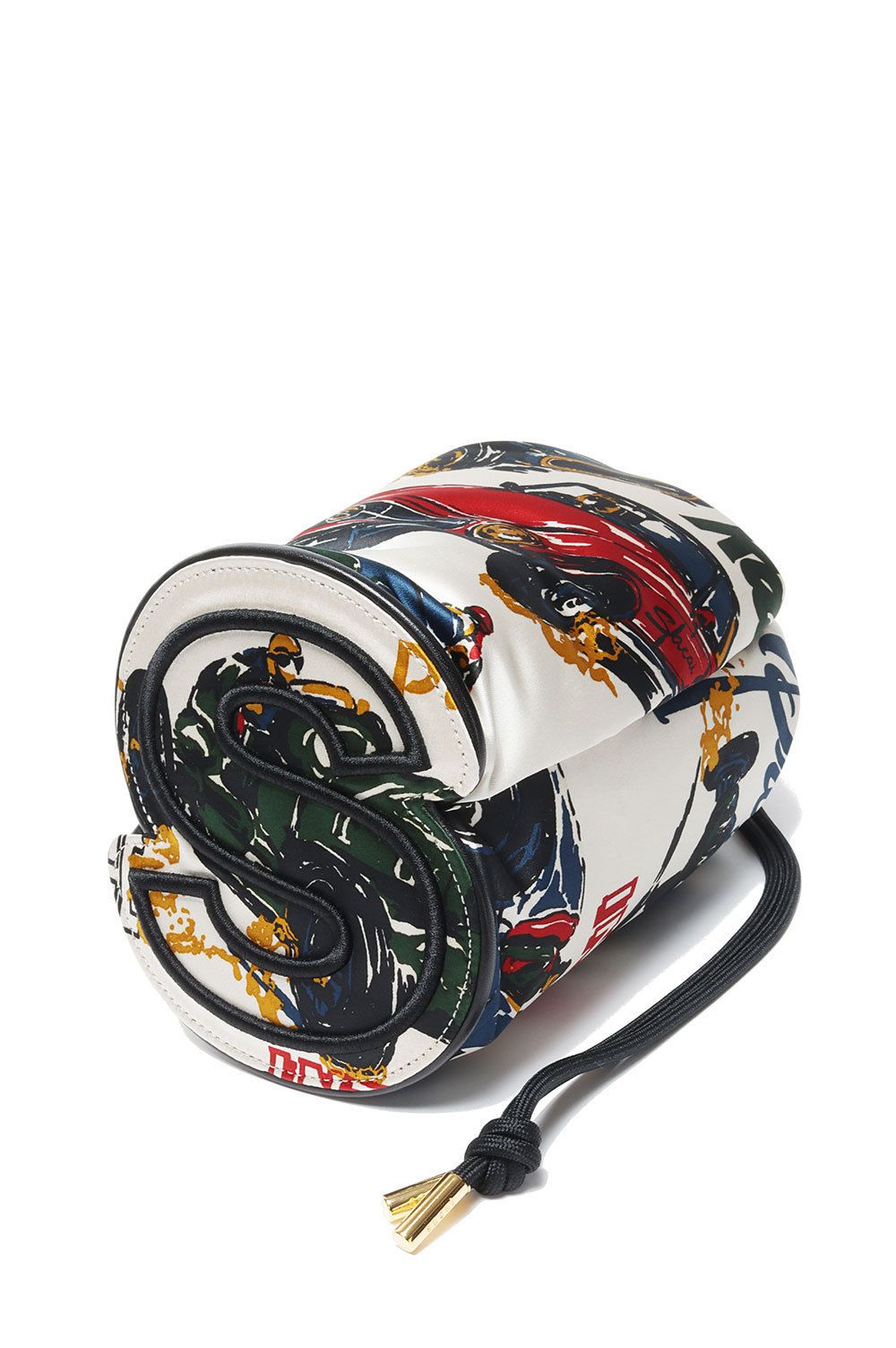 洗練された個性》【sacai】巾着/カーレースプリント (sacai/ショルダー