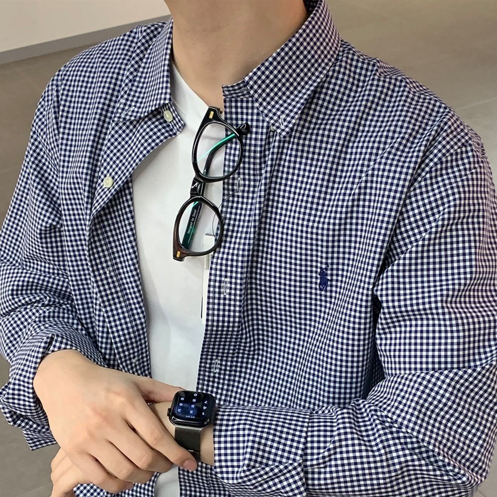 ラルフローレン]メンズ ギンガム チェック シャツ (POLO RALPH LAUREN