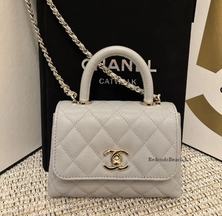 大人上品な希少グレー】☆CHANEL☆ココハンドル14.5cm☆限定色 (CHANEL