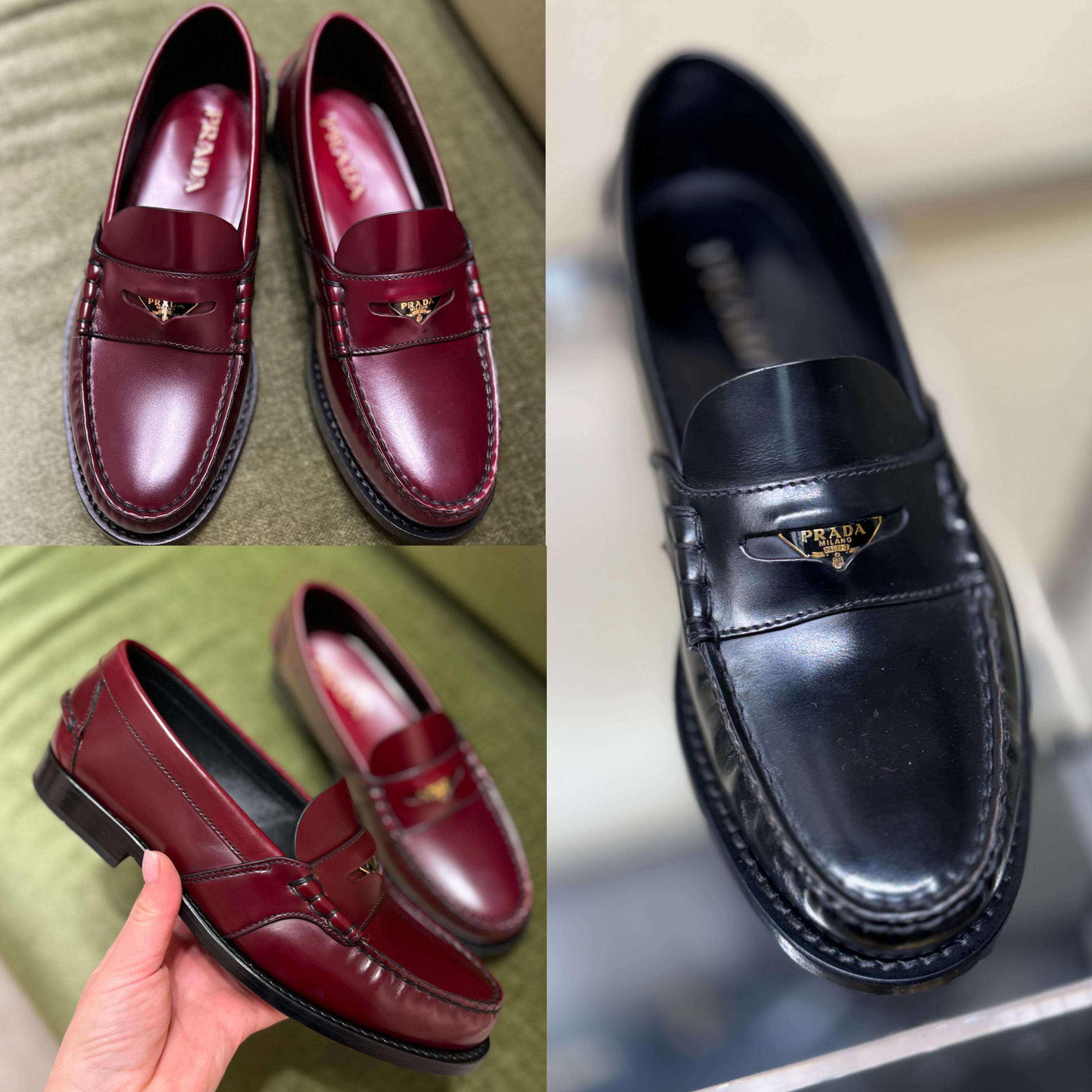 PRADA【入手困難】☆ブラッシュドレザー ローファー☆全色 (PRADA