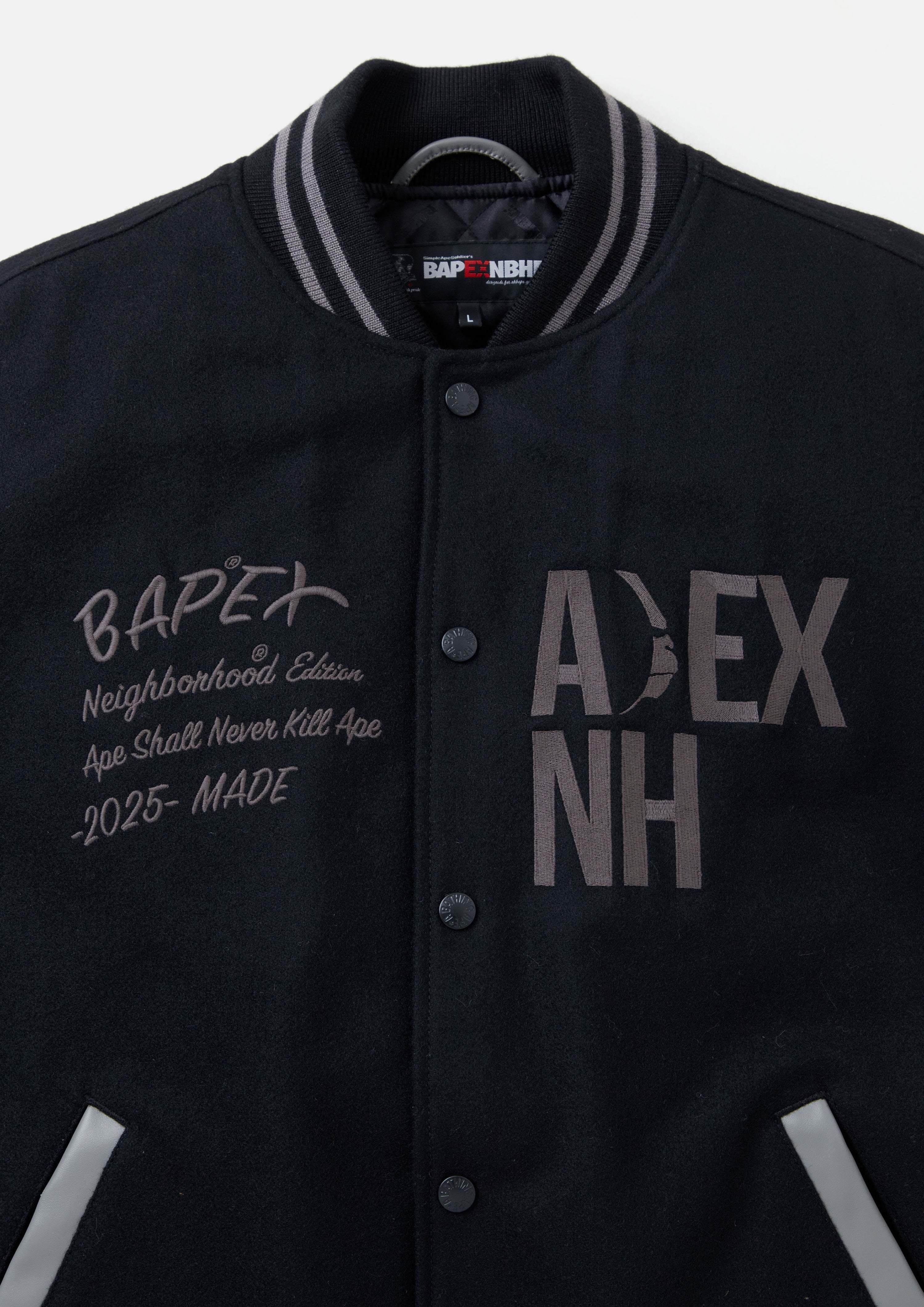 NEIGHBORHOOD】BAPE X NBHD - VARSITY JACKET_NH ver (Neighborhood